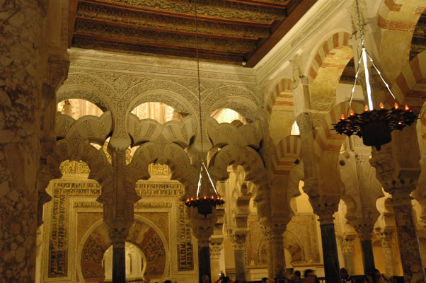 Mosque of Cordoba's maqsura and mihrab